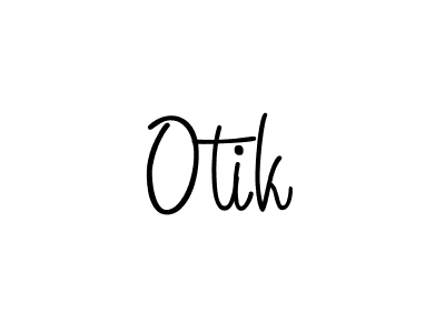 Create a beautiful signature design for name Otik. With this signature (Angelique-Rose-font-FFP) fonts, you can make a handwritten signature for free. Otik signature style 5 images and pictures png