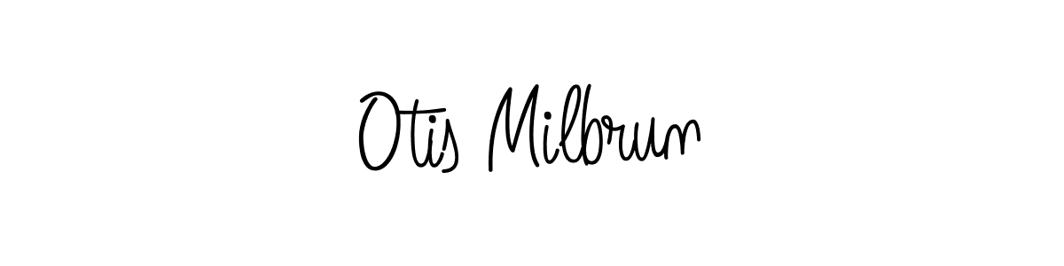 How to Draw Otis Milbrun signature style? Angelique-Rose-font-FFP is a latest design signature styles for name Otis Milbrun. Otis Milbrun signature style 5 images and pictures png