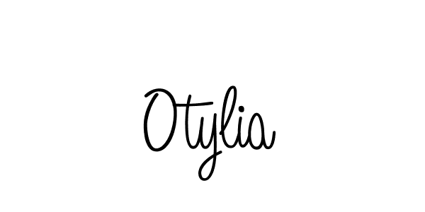 Use a signature maker to create a handwritten signature online. With this signature software, you can design (Angelique-Rose-font-FFP) your own signature for name Otylia. Otylia signature style 5 images and pictures png