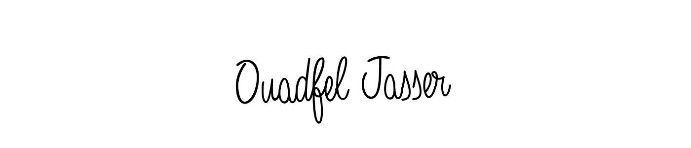 How to make Ouadfel Jasser signature? Angelique-Rose-font-FFP is a professional autograph style. Create handwritten signature for Ouadfel Jasser name. Ouadfel Jasser signature style 5 images and pictures png