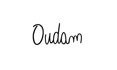 You should practise on your own different ways (Angelique-Rose-font-FFP) to write your name (Oudam) in signature. don't let someone else do it for you. Oudam signature style 5 images and pictures png