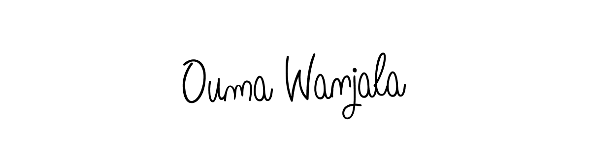 How to make Ouma Wanjala signature? Angelique-Rose-font-FFP is a professional autograph style. Create handwritten signature for Ouma Wanjala name. Ouma Wanjala signature style 5 images and pictures png