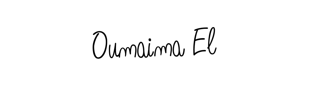if you are searching for the best signature style for your name Oumaima El. so please give up your signature search. here we have designed multiple signature styles  using Angelique-Rose-font-FFP. Oumaima El signature style 5 images and pictures png