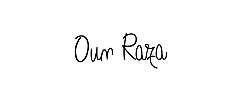 Also we have Oun Raza name is the best signature style. Create professional handwritten signature collection using Angelique-Rose-font-FFP autograph style. Oun Raza signature style 5 images and pictures png