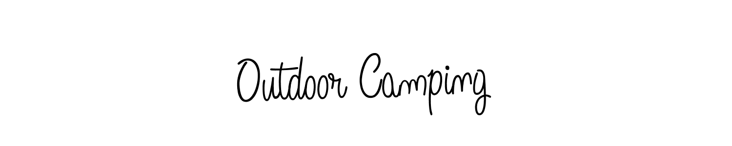 Outdoor Camping stylish signature style. Best Handwritten Sign (Angelique-Rose-font-FFP) for my name. Handwritten Signature Collection Ideas for my name Outdoor Camping. Outdoor Camping signature style 5 images and pictures png