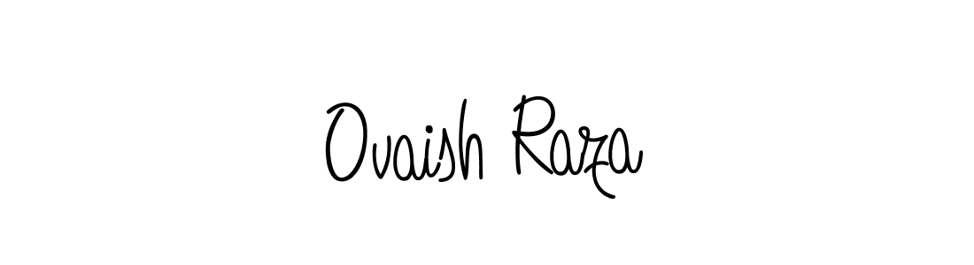 Make a beautiful signature design for name Ovaish Raza. With this signature (Angelique-Rose-font-FFP) style, you can create a handwritten signature for free. Ovaish Raza signature style 5 images and pictures png