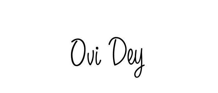 You should practise on your own different ways (Angelique-Rose-font-FFP) to write your name (Ovi Dey) in signature. don't let someone else do it for you. Ovi Dey signature style 5 images and pictures png