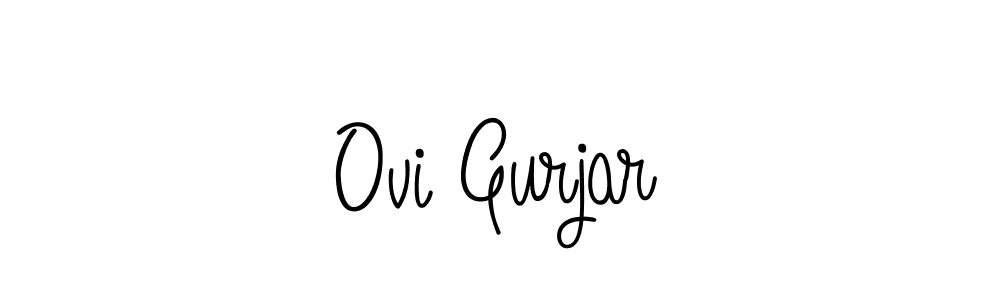 Also You can easily find your signature by using the search form. We will create Ovi Gurjar name handwritten signature images for you free of cost using Angelique-Rose-font-FFP sign style. Ovi Gurjar signature style 5 images and pictures png