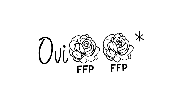 if you are searching for the best signature style for your name Ovi14*. so please give up your signature search. here we have designed multiple signature styles  using Angelique-Rose-font-FFP. Ovi14* signature style 5 images and pictures png