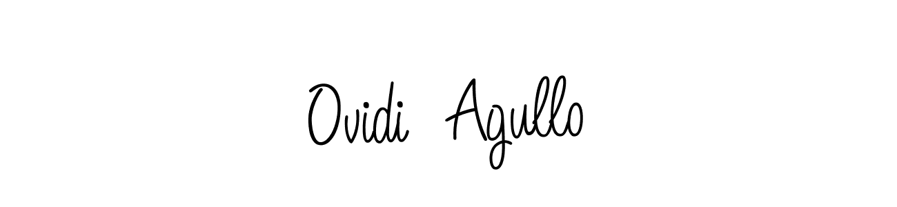 How to make Ovidi  Agullo signature? Angelique-Rose-font-FFP is a professional autograph style. Create handwritten signature for Ovidi  Agullo name. Ovidi  Agullo signature style 5 images and pictures png