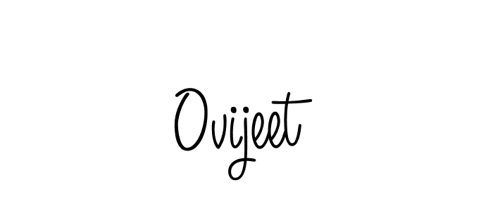 You should practise on your own different ways (Angelique-Rose-font-FFP) to write your name (Ovijeet) in signature. don't let someone else do it for you. Ovijeet signature style 5 images and pictures png