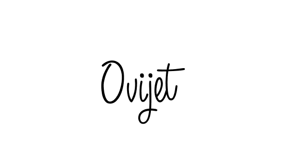 Design your own signature with our free online signature maker. With this signature software, you can create a handwritten (Angelique-Rose-font-FFP) signature for name Ovijet. Ovijet signature style 5 images and pictures png
