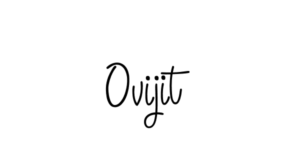 Design your own signature with our free online signature maker. With this signature software, you can create a handwritten (Angelique-Rose-font-FFP) signature for name Ovijit. Ovijit signature style 5 images and pictures png