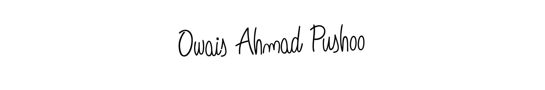 How to Draw Owais Ahmad Pushoo signature style? Angelique-Rose-font-FFP is a latest design signature styles for name Owais Ahmad Pushoo. Owais Ahmad Pushoo signature style 5 images and pictures png