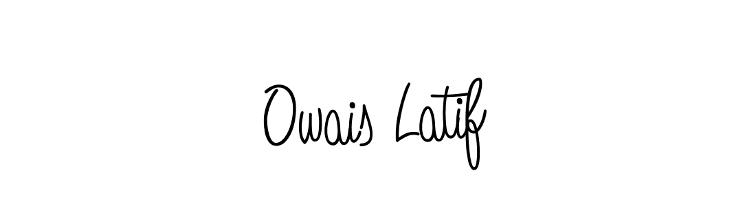 Owais Latif stylish signature style. Best Handwritten Sign (Angelique-Rose-font-FFP) for my name. Handwritten Signature Collection Ideas for my name Owais Latif. Owais Latif signature style 5 images and pictures png