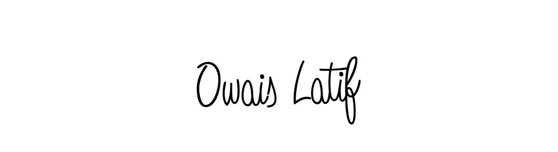 Owais Latif stylish signature style. Best Handwritten Sign (Angelique-Rose-font-FFP) for my name. Handwritten Signature Collection Ideas for my name Owais Latif. Owais Latif signature style 5 images and pictures png