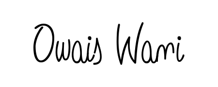 Design your own signature with our free online signature maker. With this signature software, you can create a handwritten (Angelique-Rose-font-FFP) signature for name Owais Wani. Owais Wani signature style 5 images and pictures png