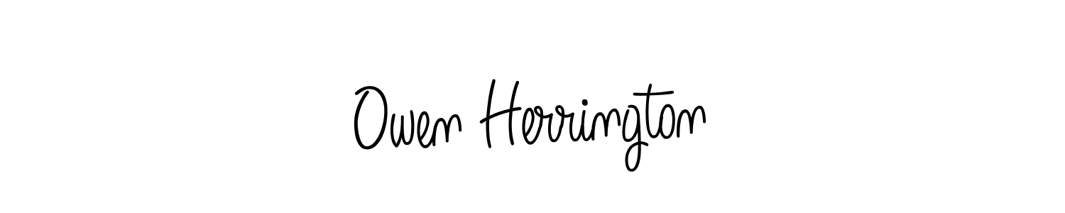 Make a beautiful signature design for name Owen Herrington. With this signature (Angelique-Rose-font-FFP) style, you can create a handwritten signature for free. Owen Herrington signature style 5 images and pictures png