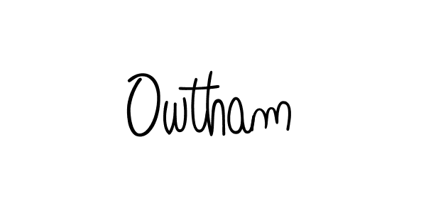 Use a signature maker to create a handwritten signature online. With this signature software, you can design (Angelique-Rose-font-FFP) your own signature for name Owtham. Owtham signature style 5 images and pictures png