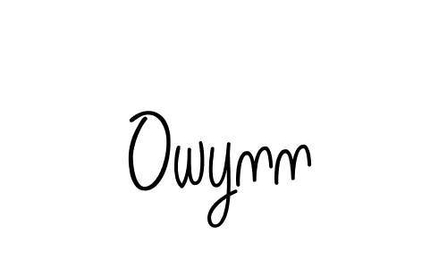 You should practise on your own different ways (Angelique-Rose-font-FFP) to write your name (Owynn) in signature. don't let someone else do it for you. Owynn signature style 5 images and pictures png