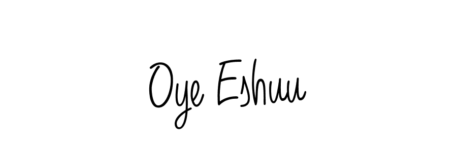 if you are searching for the best signature style for your name Oye Eshuu. so please give up your signature search. here we have designed multiple signature styles  using Angelique-Rose-font-FFP. Oye Eshuu signature style 5 images and pictures png