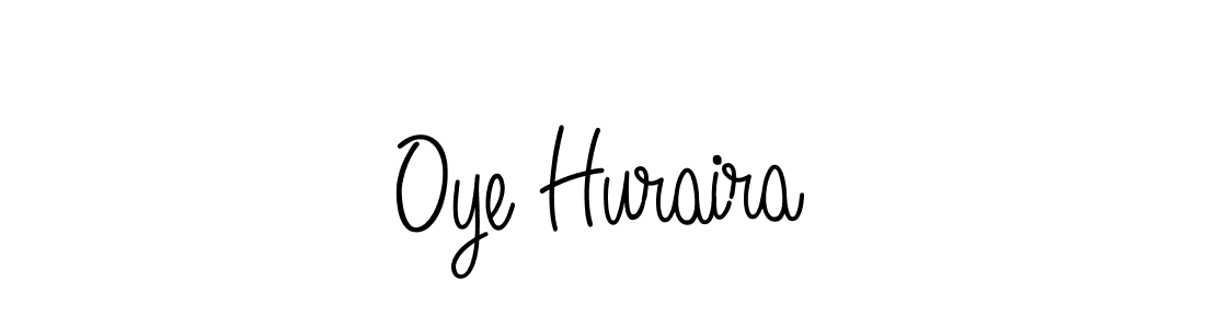 Use a signature maker to create a handwritten signature online. With this signature software, you can design (Angelique-Rose-font-FFP) your own signature for name Oye Huraira. Oye Huraira signature style 5 images and pictures png