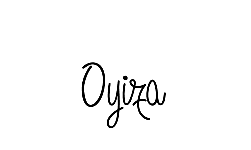 You should practise on your own different ways (Angelique-Rose-font-FFP) to write your name (Oyiza) in signature. don't let someone else do it for you. Oyiza signature style 5 images and pictures png