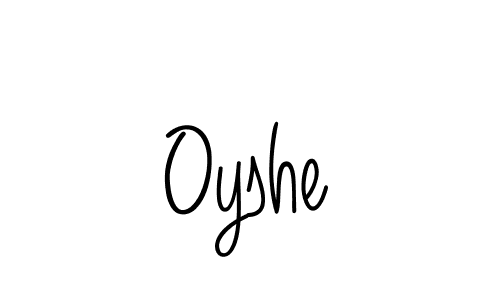 Make a beautiful signature design for name Oyshe. With this signature (Angelique-Rose-font-FFP) style, you can create a handwritten signature for free. Oyshe signature style 5 images and pictures png