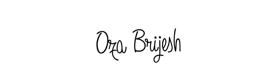 Angelique-Rose-font-FFP is a professional signature style that is perfect for those who want to add a touch of class to their signature. It is also a great choice for those who want to make their signature more unique. Get Oza Brijesh name to fancy signature for free. Oza Brijesh signature style 5 images and pictures png