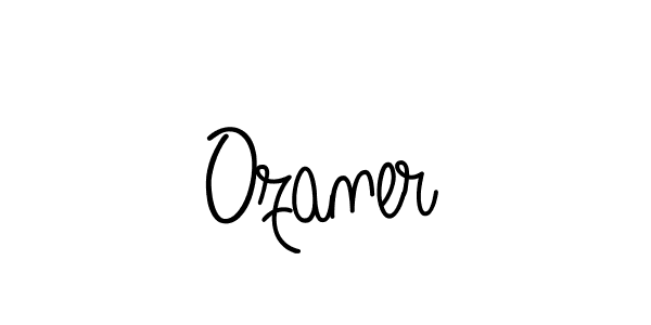 Make a beautiful signature design for name Ozaner. With this signature (Angelique-Rose-font-FFP) style, you can create a handwritten signature for free. Ozaner signature style 5 images and pictures png