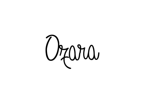 Ozara stylish signature style. Best Handwritten Sign (Angelique-Rose-font-FFP) for my name. Handwritten Signature Collection Ideas for my name Ozara. Ozara signature style 5 images and pictures png