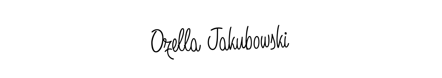 if you are searching for the best signature style for your name Ozella Jakubowski. so please give up your signature search. here we have designed multiple signature styles  using Angelique-Rose-font-FFP. Ozella Jakubowski signature style 5 images and pictures png