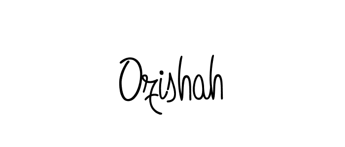 How to make Ozishah name signature. Use Angelique-Rose-font-FFP style for creating short signs online. This is the latest handwritten sign. Ozishah signature style 5 images and pictures png