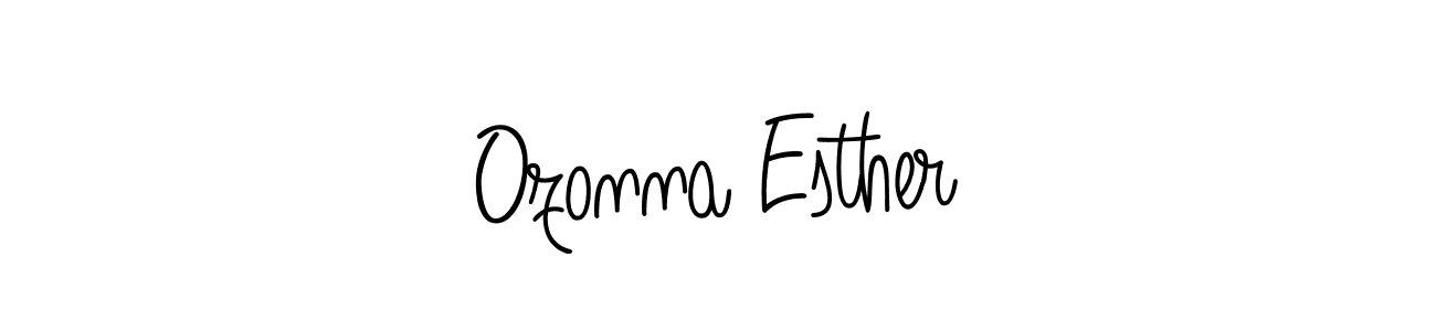 Once you've used our free online signature maker to create your best signature Angelique-Rose-font-FFP style, it's time to enjoy all of the benefits that Ozonna Esther name signing documents. Ozonna Esther signature style 5 images and pictures png