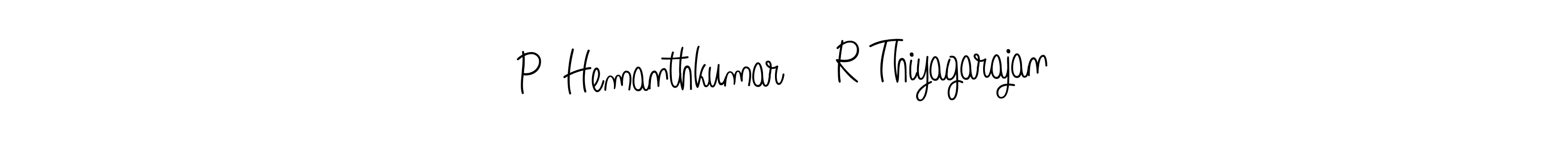 Once you've used our free online signature maker to create your best signature Angelique-Rose-font-FFP style, it's time to enjoy all of the benefits that P  Hemanthkumar    R Thiyagarajan name signing documents. P  Hemanthkumar    R Thiyagarajan signature style 5 images and pictures png