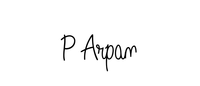 P Arpan stylish signature style. Best Handwritten Sign (Angelique-Rose-font-FFP) for my name. Handwritten Signature Collection Ideas for my name P Arpan. P Arpan signature style 5 images and pictures png