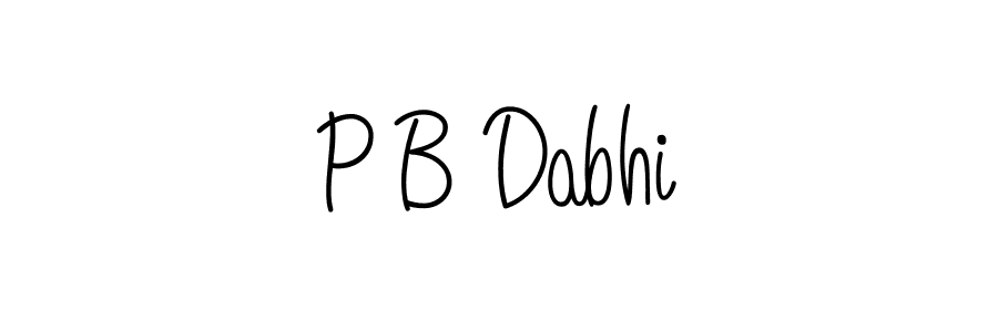 Make a beautiful signature design for name P B Dabhi. Use this online signature maker to create a handwritten signature for free. P B Dabhi signature style 5 images and pictures png