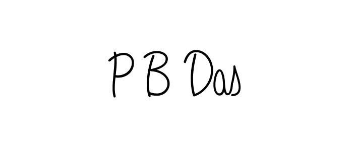 Create a beautiful signature design for name P B Das. With this signature (Angelique-Rose-font-FFP) fonts, you can make a handwritten signature for free. P B Das signature style 5 images and pictures png