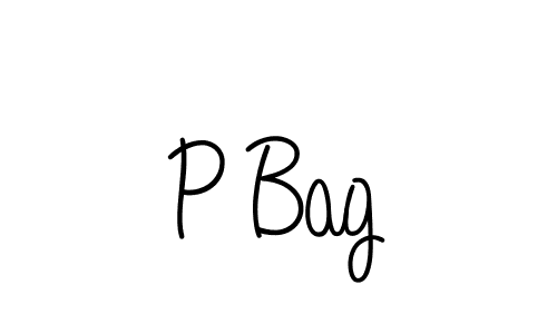 How to make P Bag name signature. Use Angelique-Rose-font-FFP style for creating short signs online. This is the latest handwritten sign. P Bag signature style 5 images and pictures png