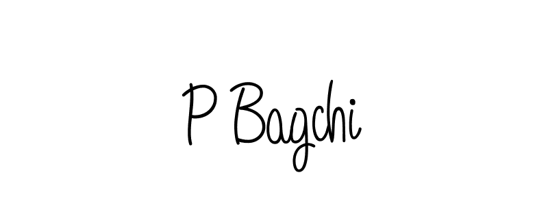 Create a beautiful signature design for name P Bagchi. With this signature (Angelique-Rose-font-FFP) fonts, you can make a handwritten signature for free. P Bagchi signature style 5 images and pictures png