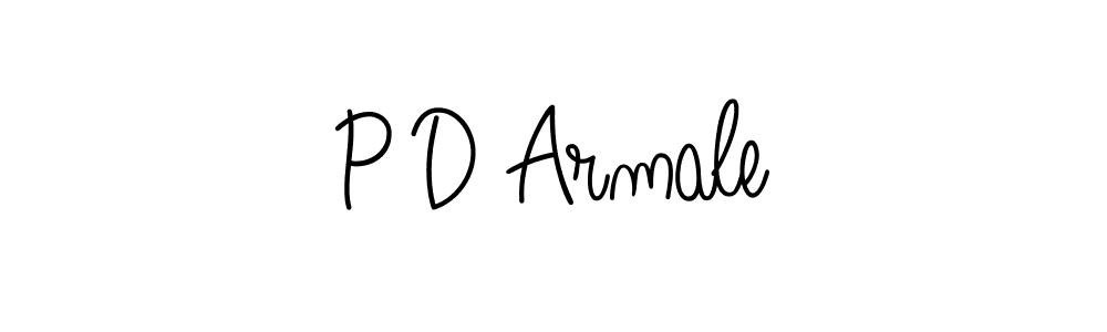 Also we have P D Armale name is the best signature style. Create professional handwritten signature collection using Angelique-Rose-font-FFP autograph style. P D Armale signature style 5 images and pictures png