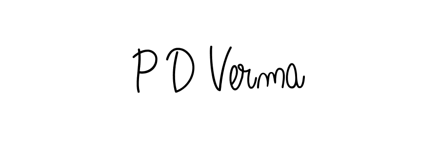 How to Draw P D Verma signature style? Angelique-Rose-font-FFP is a latest design signature styles for name P D Verma. P D Verma signature style 5 images and pictures png
