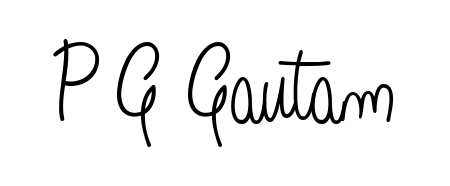Discover the perfect balance of readability and style for P G Gautam with Angelique-Rose-font-FFP font. Create your dream signature today. P G Gautam signature style 5 images and pictures png