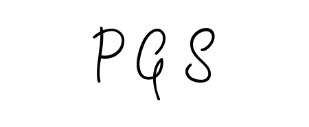 Master the art of signing with P G S written in fluent Angelique-Rose-font-FFP script. A great template to practice and refine your handwriting. P G S signature style 5 images and pictures png