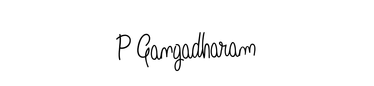 Once you've used our free online signature maker to create your best signature Angelique-Rose-font-FFP style, it's time to enjoy all of the benefits that P Gangadharam name signing documents. P Gangadharam signature style 5 images and pictures png