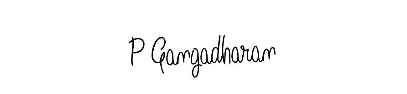 Once you've used our free online signature maker to create your best signature Angelique-Rose-font-FFP style, it's time to enjoy all of the benefits that P Gangadharan name signing documents. P Gangadharan signature style 5 images and pictures png