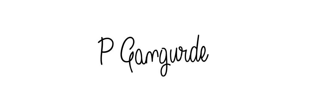 Angelique-Rose-font-FFP is a professional signature style that is perfect for those who want to add a touch of class to their signature. It is also a great choice for those who want to make their signature more unique. Get P Gangurde name to fancy signature for free. P Gangurde signature style 5 images and pictures png