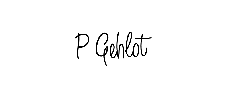 Make a beautiful signature design for name P Gehlot. Use this online signature maker to create a handwritten signature for free. P Gehlot signature style 5 images and pictures png