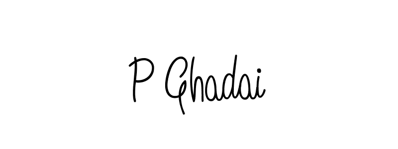 Once you've used our free online signature maker to create your best signature Angelique-Rose-font-FFP style, it's time to enjoy all of the benefits that P Ghadai name signing documents. P Ghadai signature style 5 images and pictures png