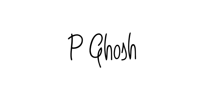 Create a beautiful signature design for name P Ghosh. With this signature (Angelique-Rose-font-FFP) fonts, you can make a handwritten signature for free. P Ghosh signature style 5 images and pictures png